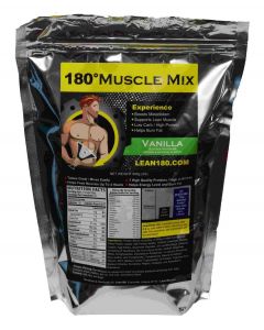 Lean 180 Muscle Mix, Best Weight Loss Protein Shake for Men, Burns Fat, Helps Build Muscle, Boosts Energy, Tastes Great - 31 Shakes per Bag
